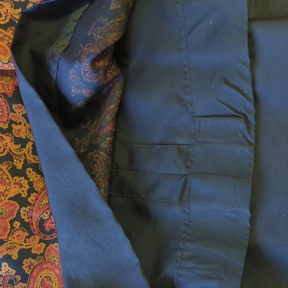 Jean Muir London Silk Dress Black & Paisley Print Size XS *Flaw* - Picture 11 of 17